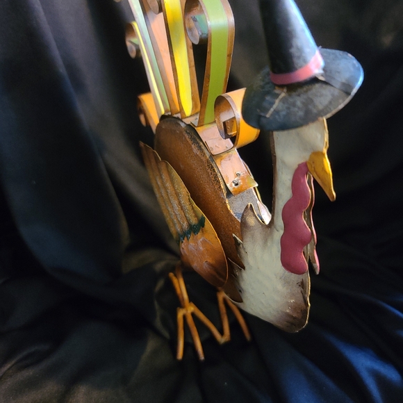 Thanksgiving decor 10 in tall metal turkey - Picture 2 of 3